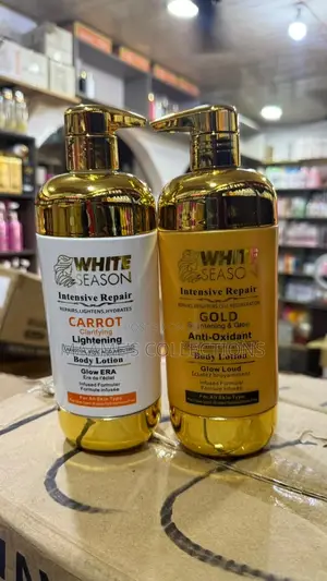 White Season Intensive Repair Carrot Lightening Body Lotion.