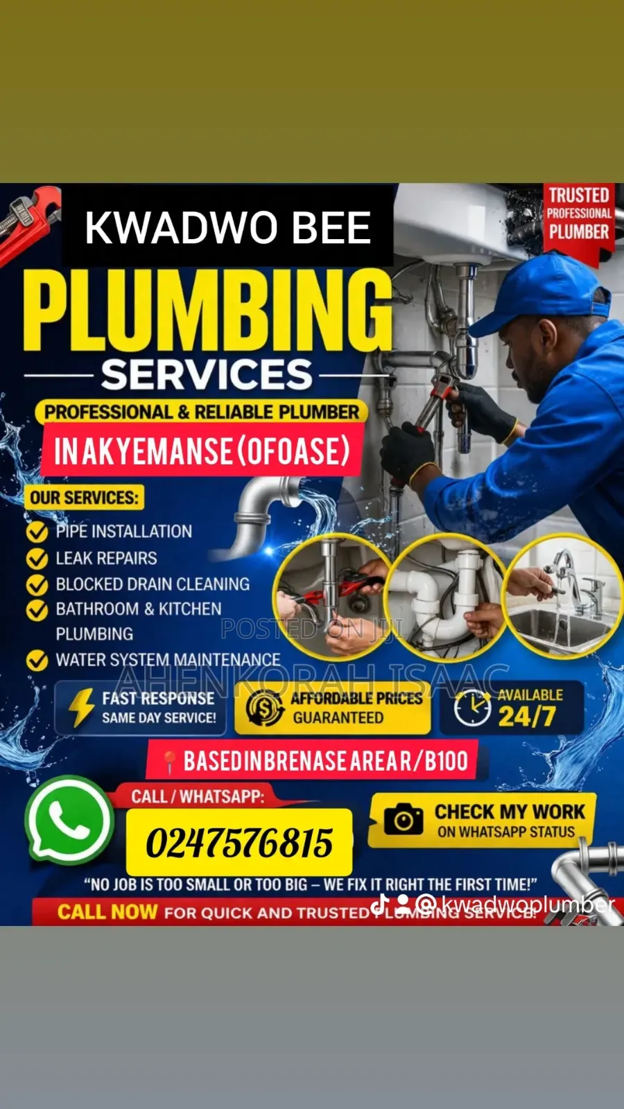 Kwadwo Bee Plumbing