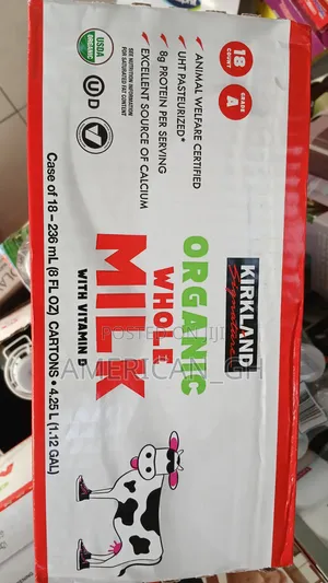 Kirkland Organic Whole Milk, 18 Count