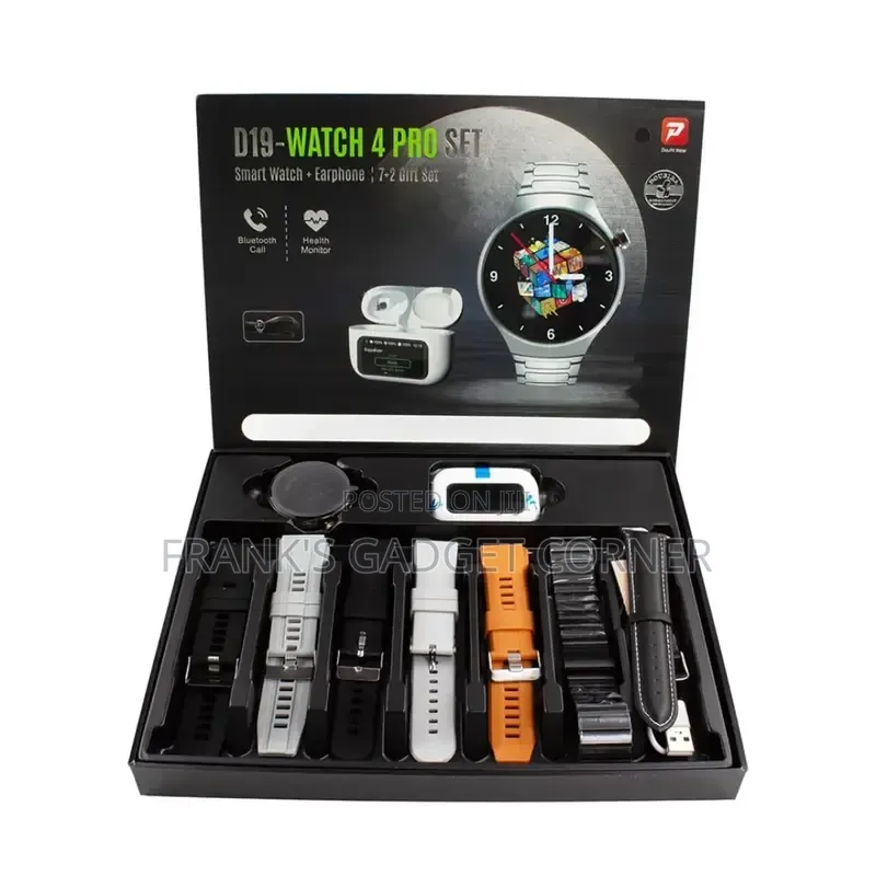 D19-Smart Watch 4 Pro Set