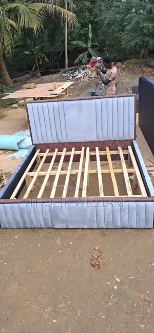 Valuable King Size Bed With Mattress and Side Drawers Available Now