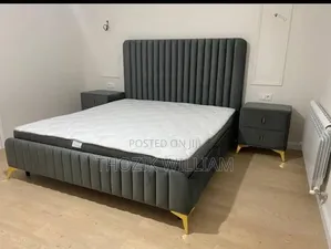 Valuable King Size Bed With Mattress and Side Drawers Available Now