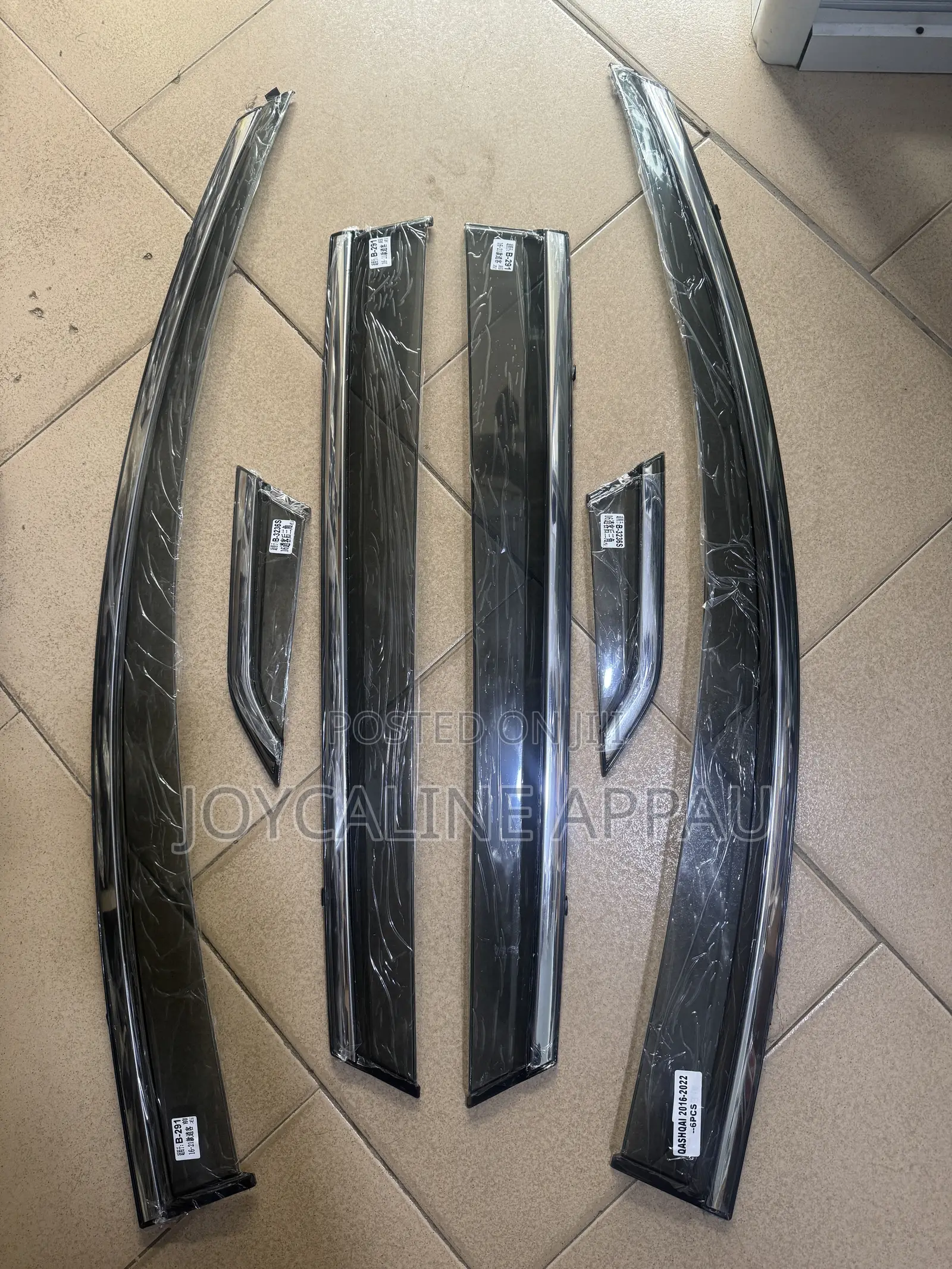 Nissan Qashqai 2016 to 2026 6pcs Window Shade Visor/Rain Guard