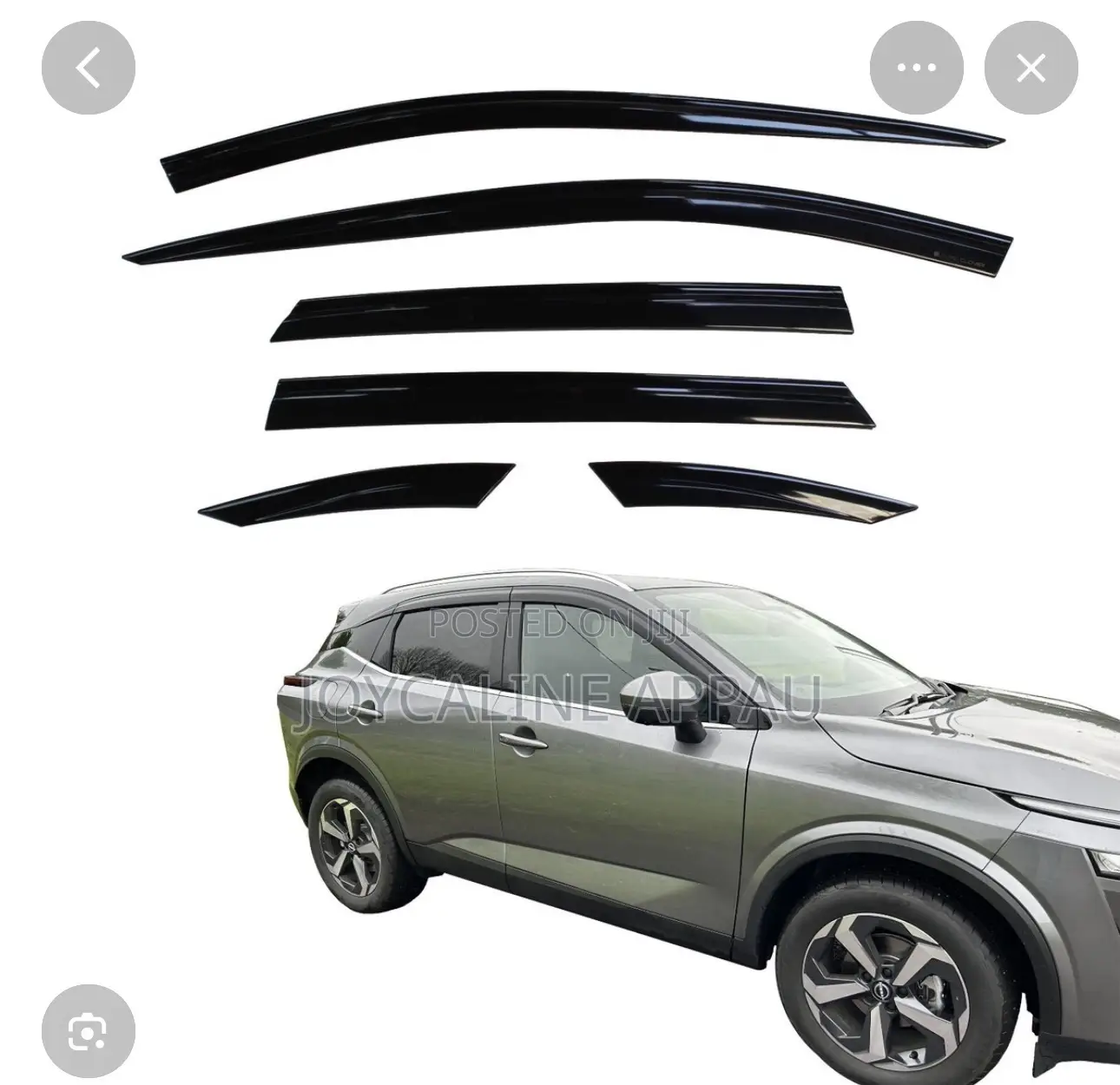 Nissan Qashqai 2016 to 2026 6pcs Window Shade Visor/Rain Guard