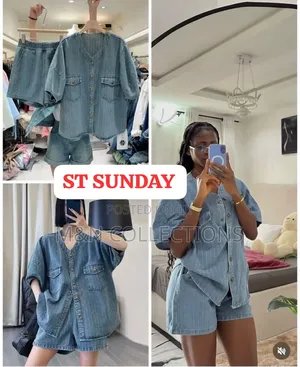 Jeans Top and Shorts