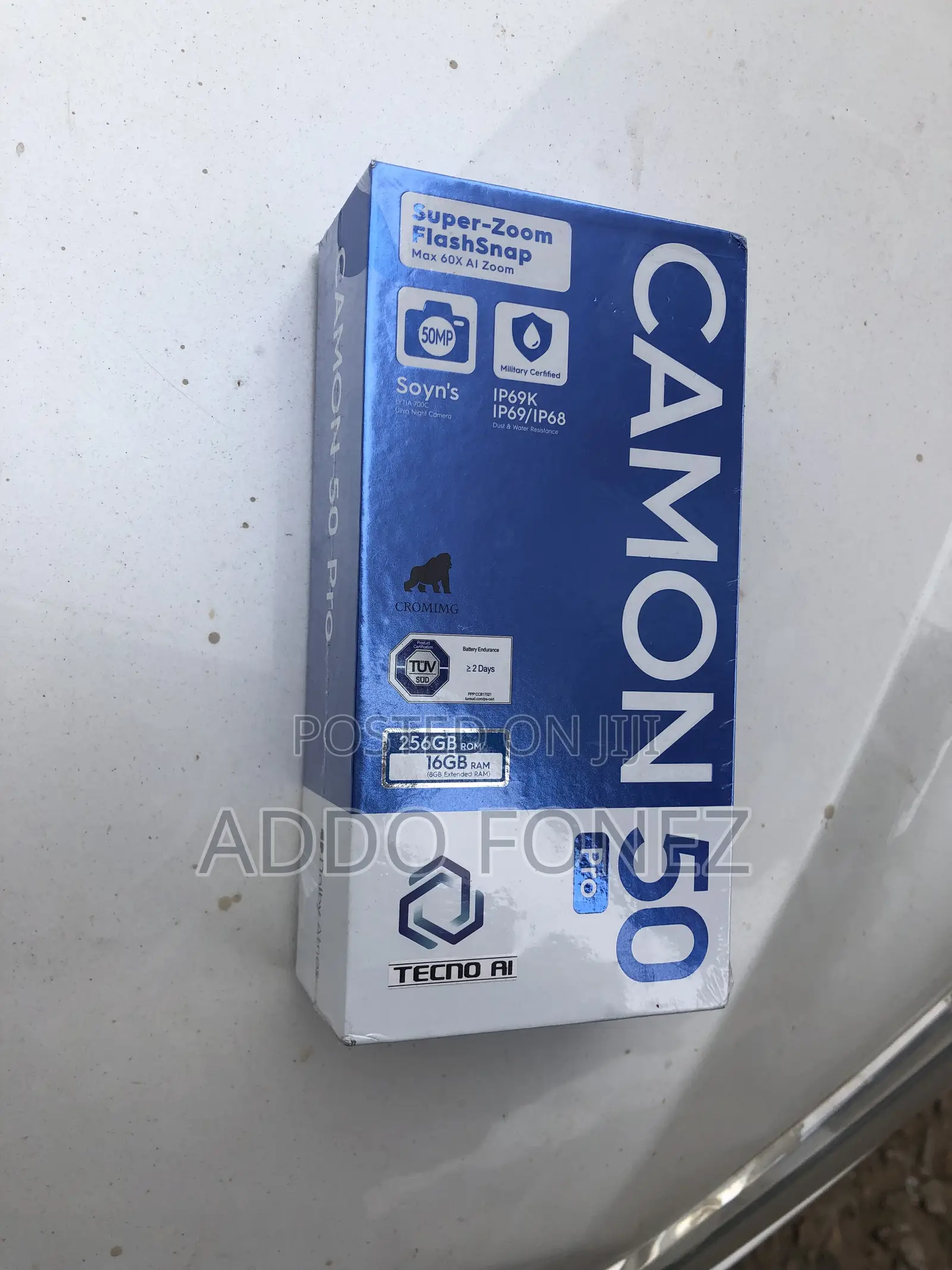 New Tecno Camon 50 Pro 256 GB Black