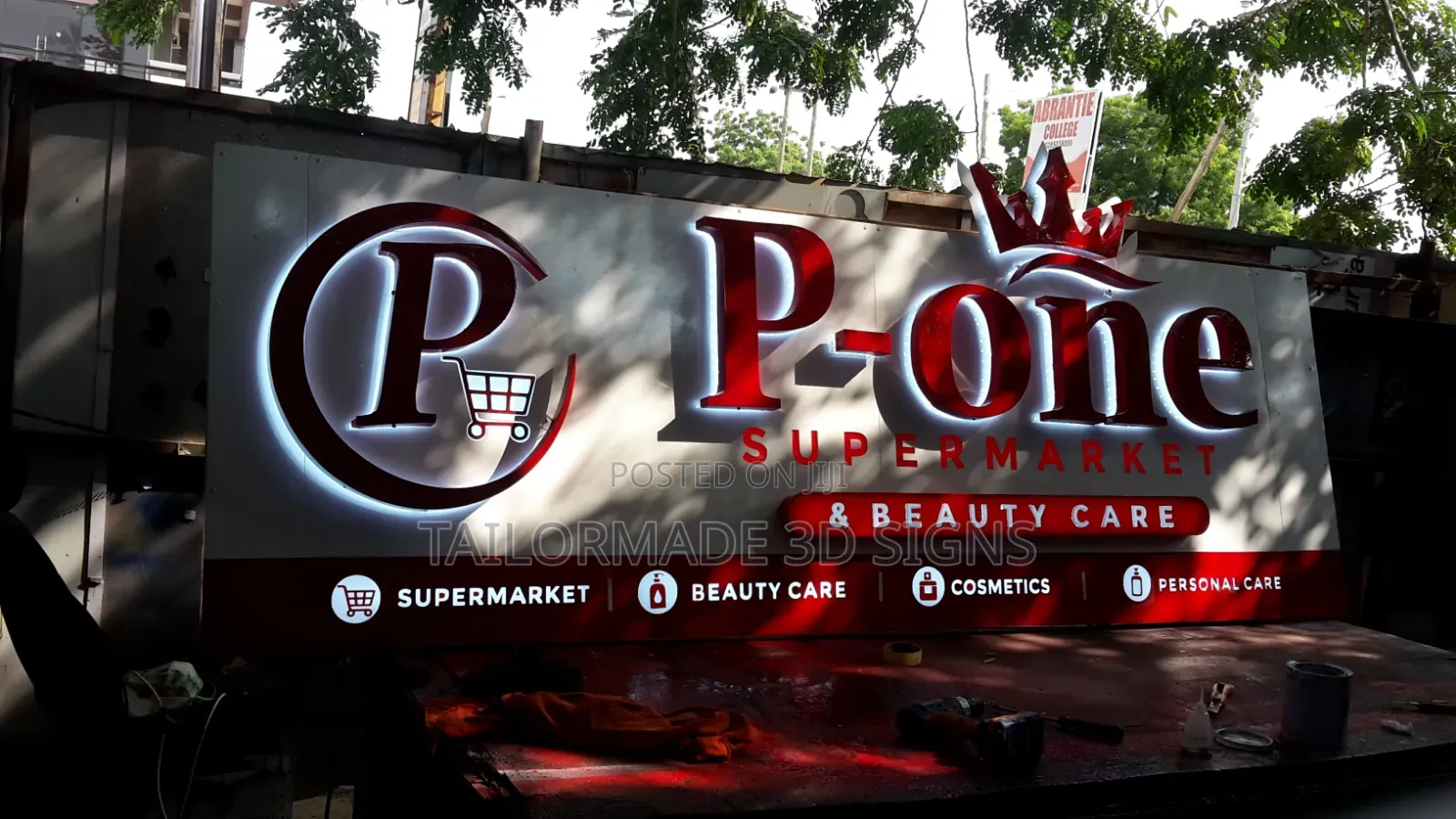 3d Signs Billboards, Banners, Stickers and Neon Lights Work