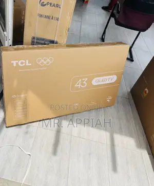 Super Classic TCL 43” Qled Smart Satellite Android Tv(Black).