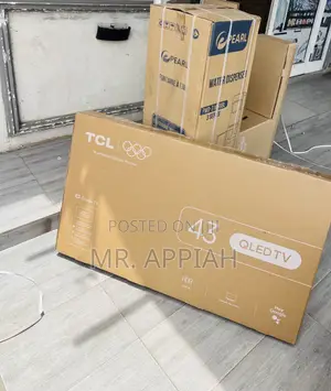 Super Classic TCL 43” Qled Smart Satellite Android Tv(Black).