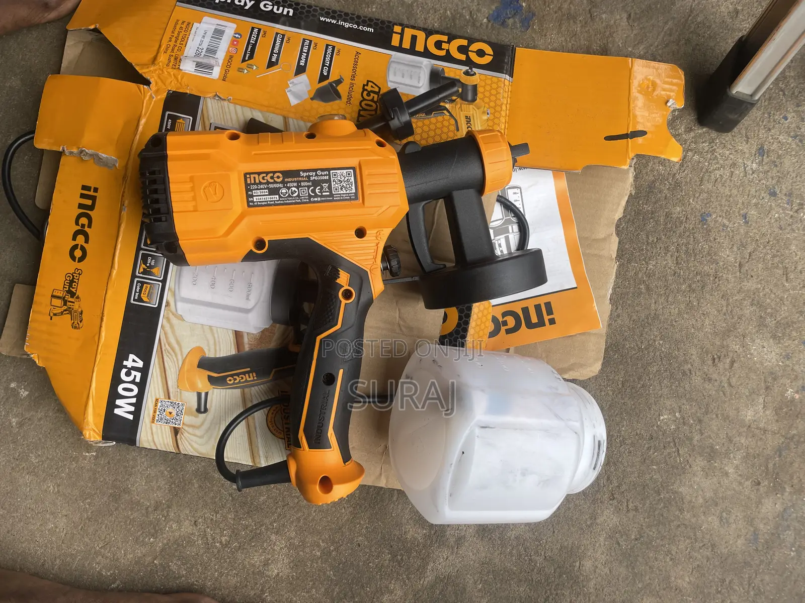 Ingco 450w Spray Gun (Model: Spg3508)