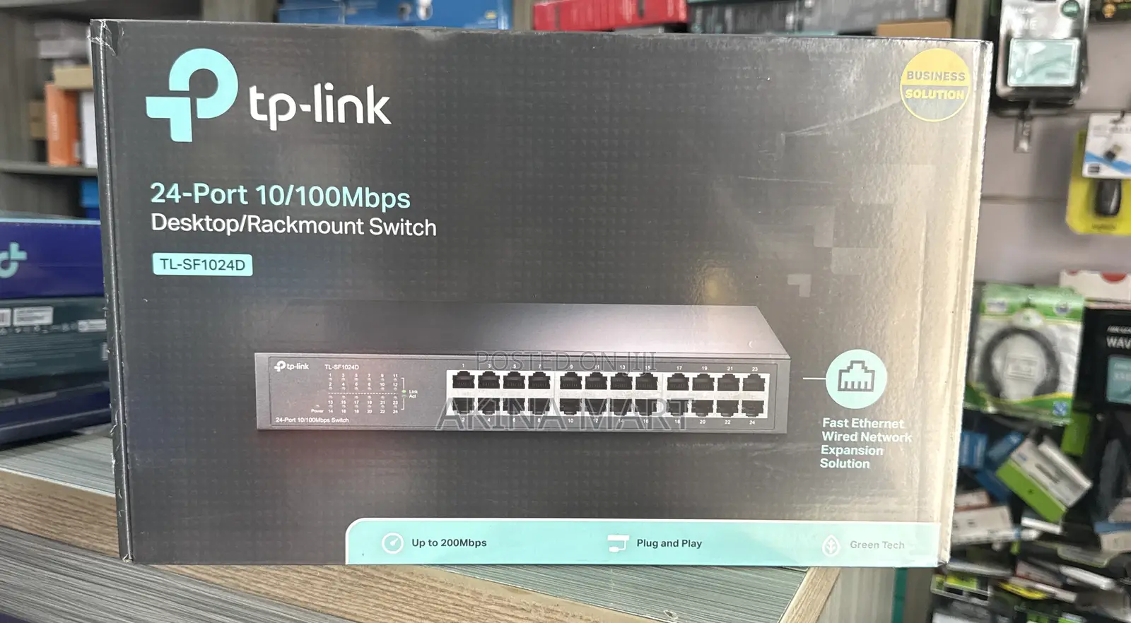 24port 10/100mbps Desktop Rack Mounted Switch