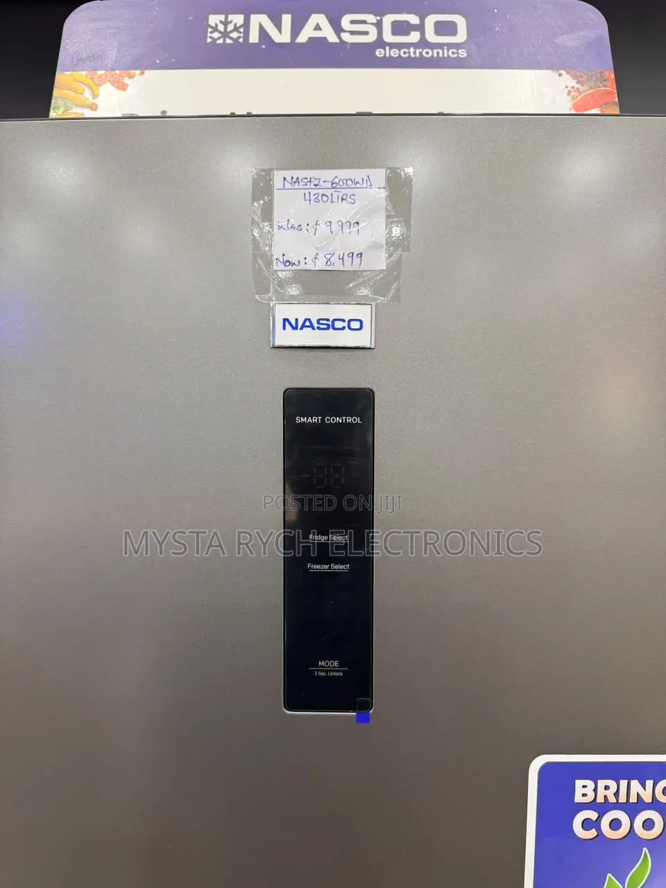 New Nasco 430 LTS Top Freezer-Fridge