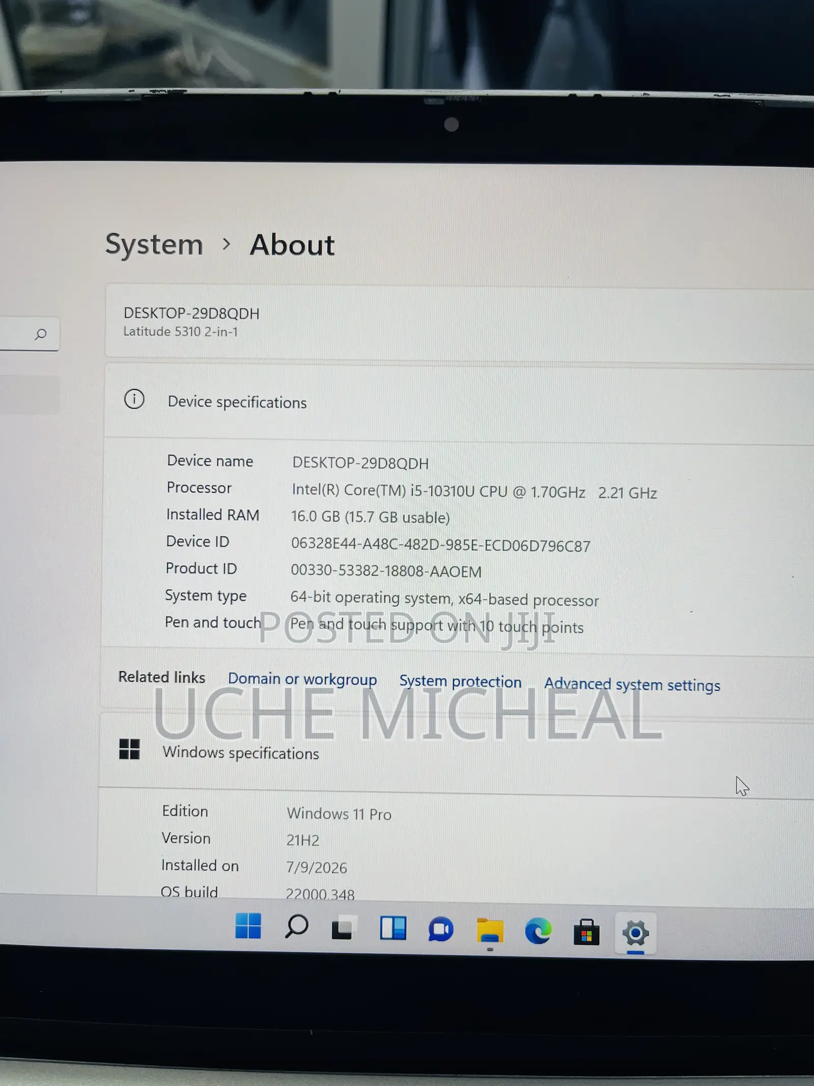 Laptop Dell Latitude 5310 2-in-1 16GB Intel Core i5 SSD 256GB