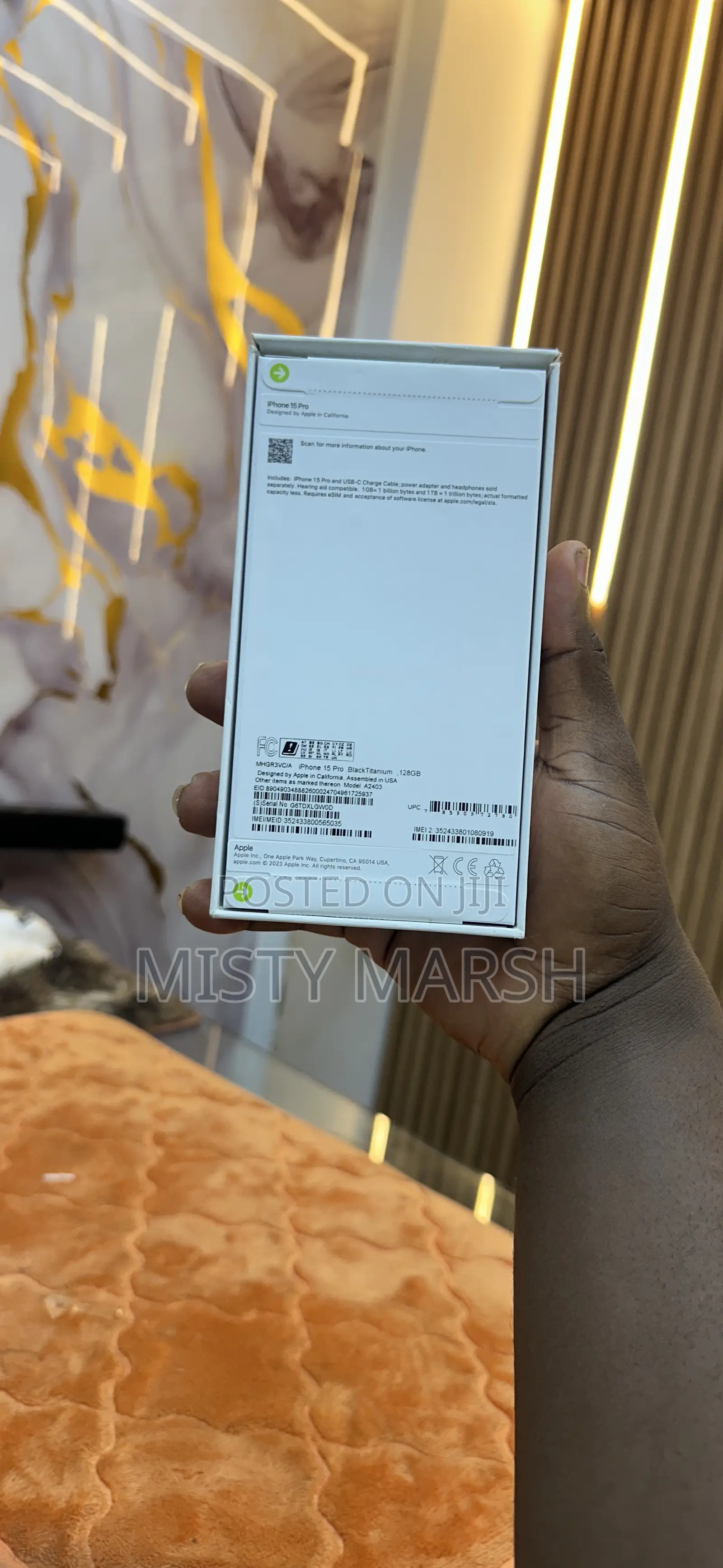 New Apple iPhone 15 Pro 128 GB Black