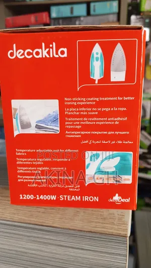 Decakila 1400w Steam Iron KEEN019V