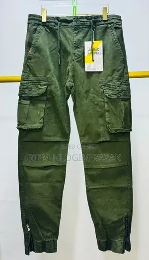 Down Zipped Bumper N Free Leg Cargo Pants Available in Stock