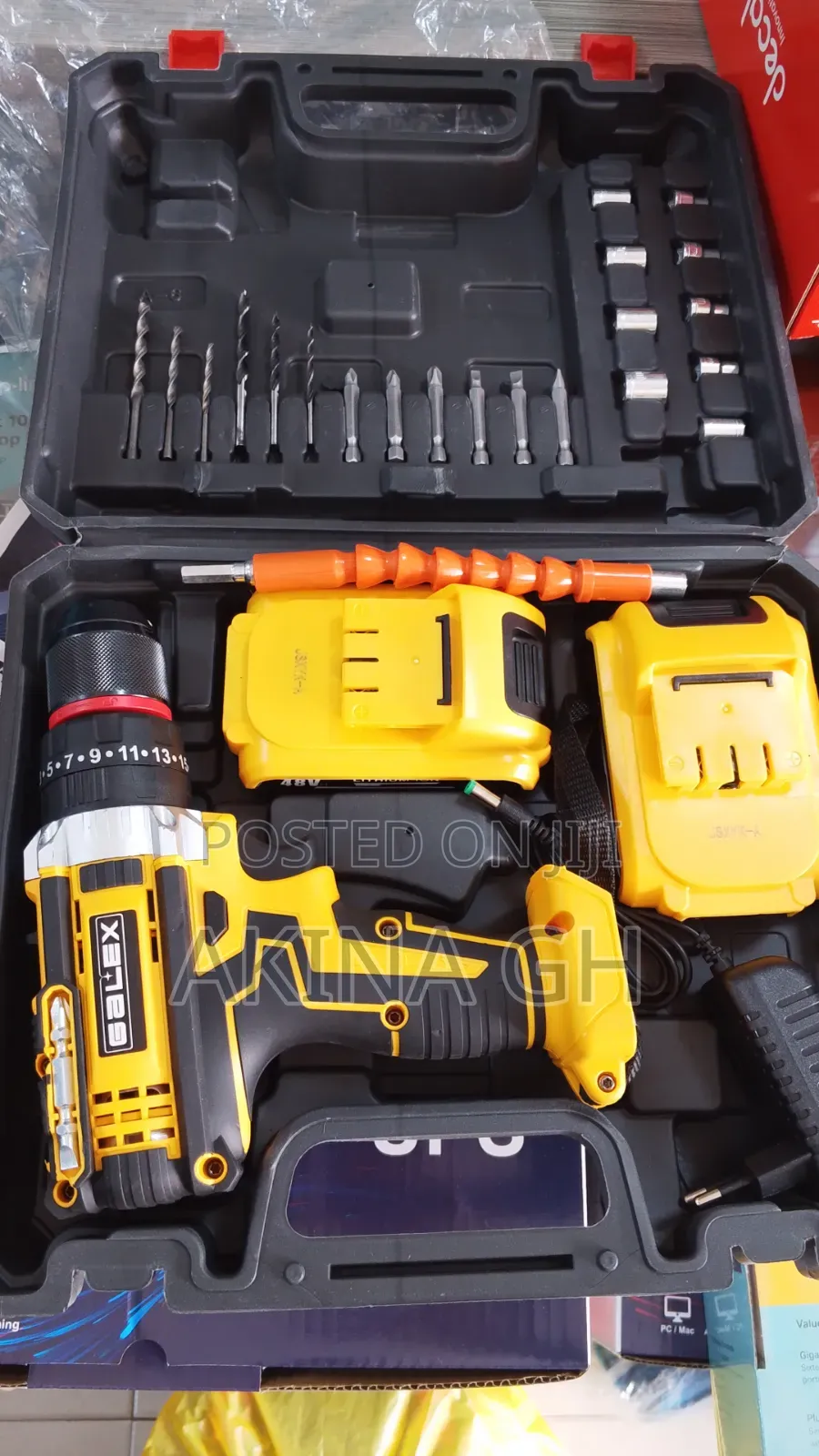 Galex 48v Lithium-Ion Cordless Drill and Screwdriver Machine Set