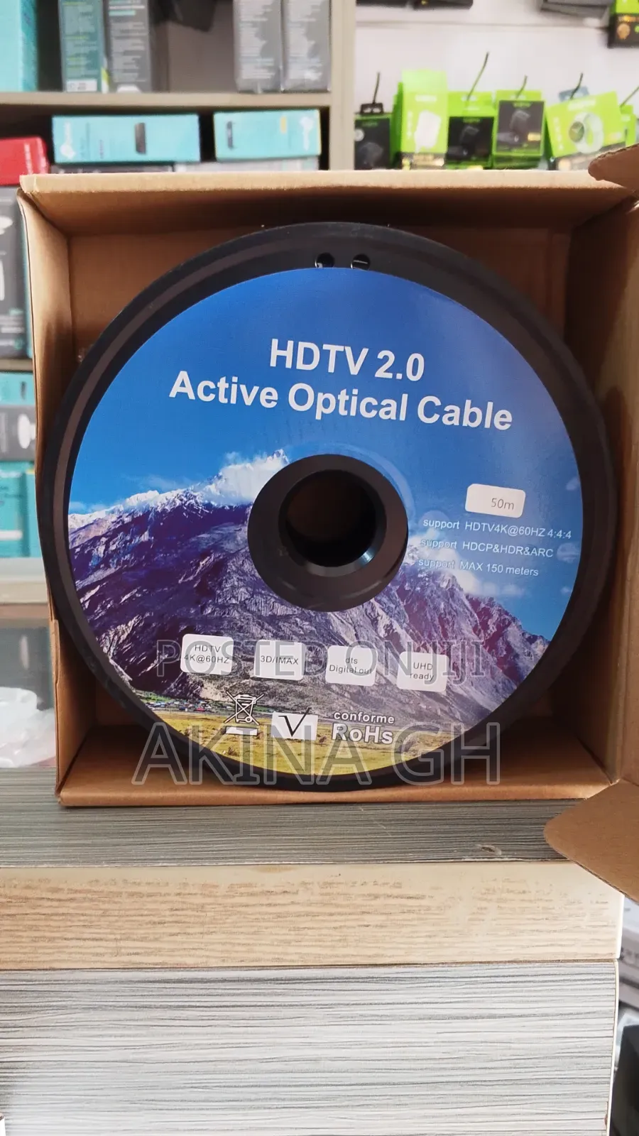 AOC Fiber Optics HDMI 50m Supports UHD