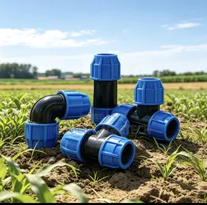 Irrigation Drip PE Pipe Compression Fittings (25mm and 32mm)