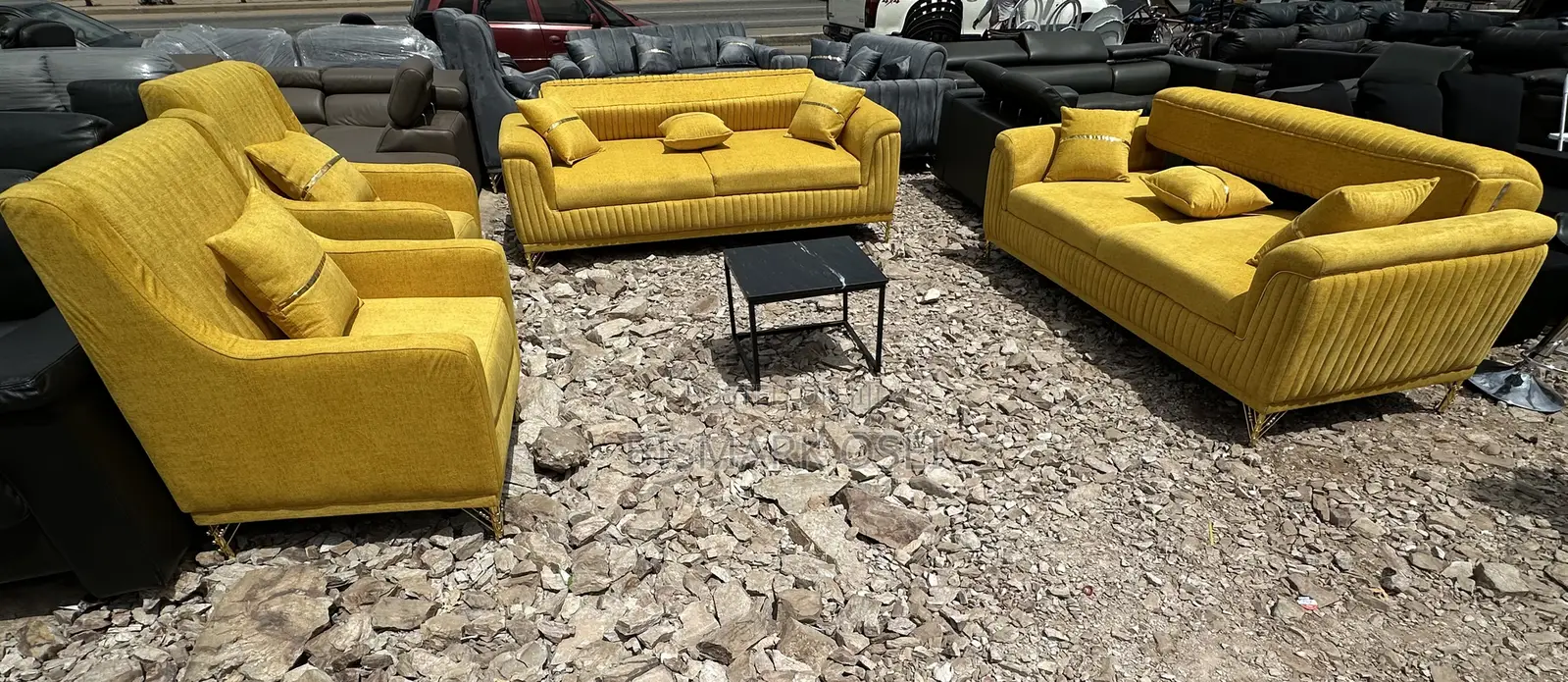 Comfortable 8 Seater Royal Sofa Set, the Head Rest Are Adjustable