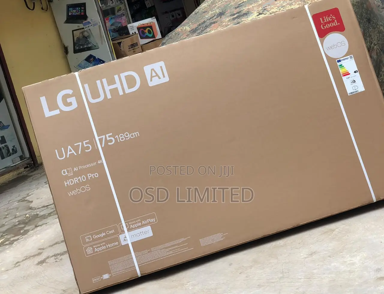 Upgrade Your Space: Brand New 75" LG UHD Smart TV