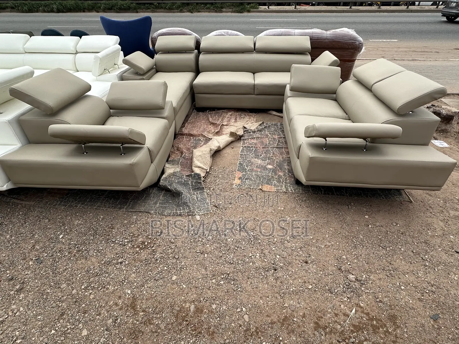Comfortable 8 Seater Adjustable L Shape Sofa Set