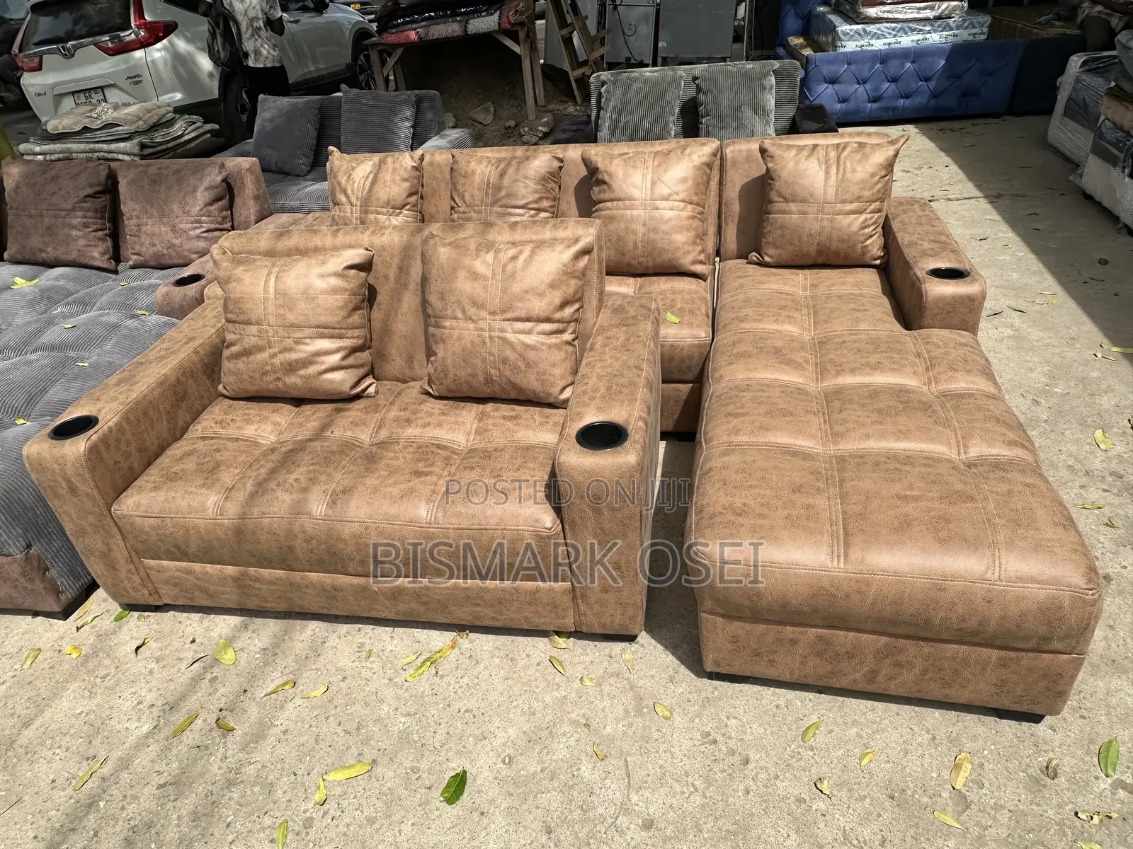 Comfortable 8 Seater L Shape, With Comfortable Pillows at the Back