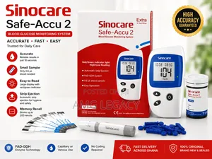 Sinocare Safe-Accu 2 Blood Glucose Monitoring System Kit
