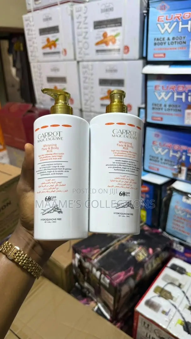 Carrot Magic Exclusive Whitening Face Body Milk.