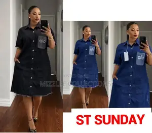 Ladies Jeans Dress in M-2xl