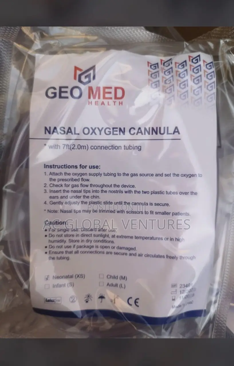 Nasal Oxygen Cannula