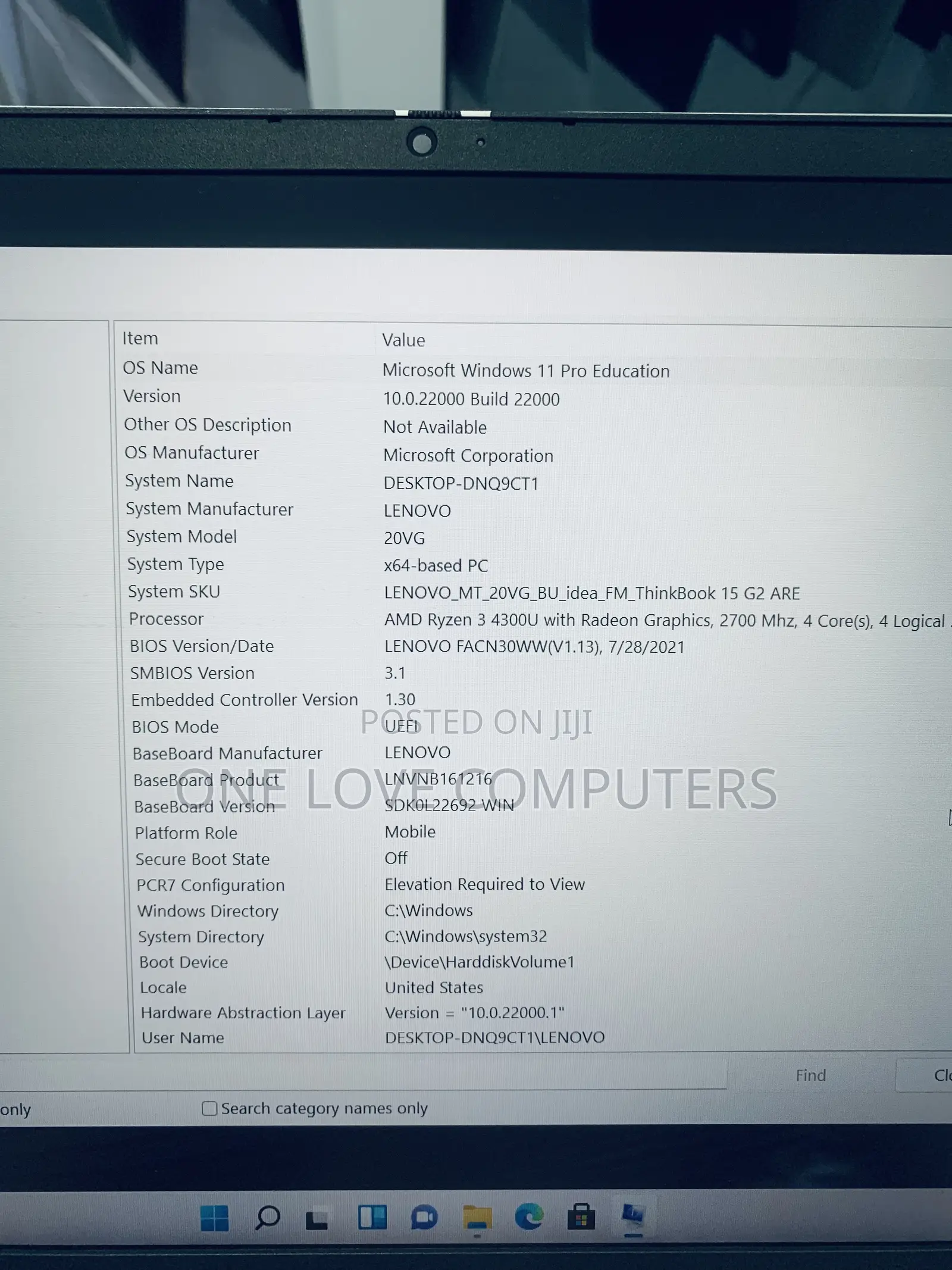 Laptop Lenovo ThinkBook 15 12GB AMD Ryzen 3 SSD 256GB