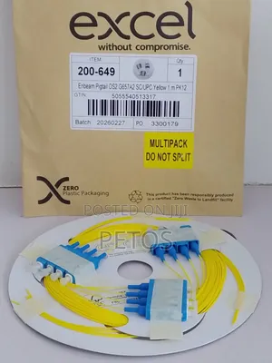 Excel Enbeam Fiber Pigtail Yellow 1m