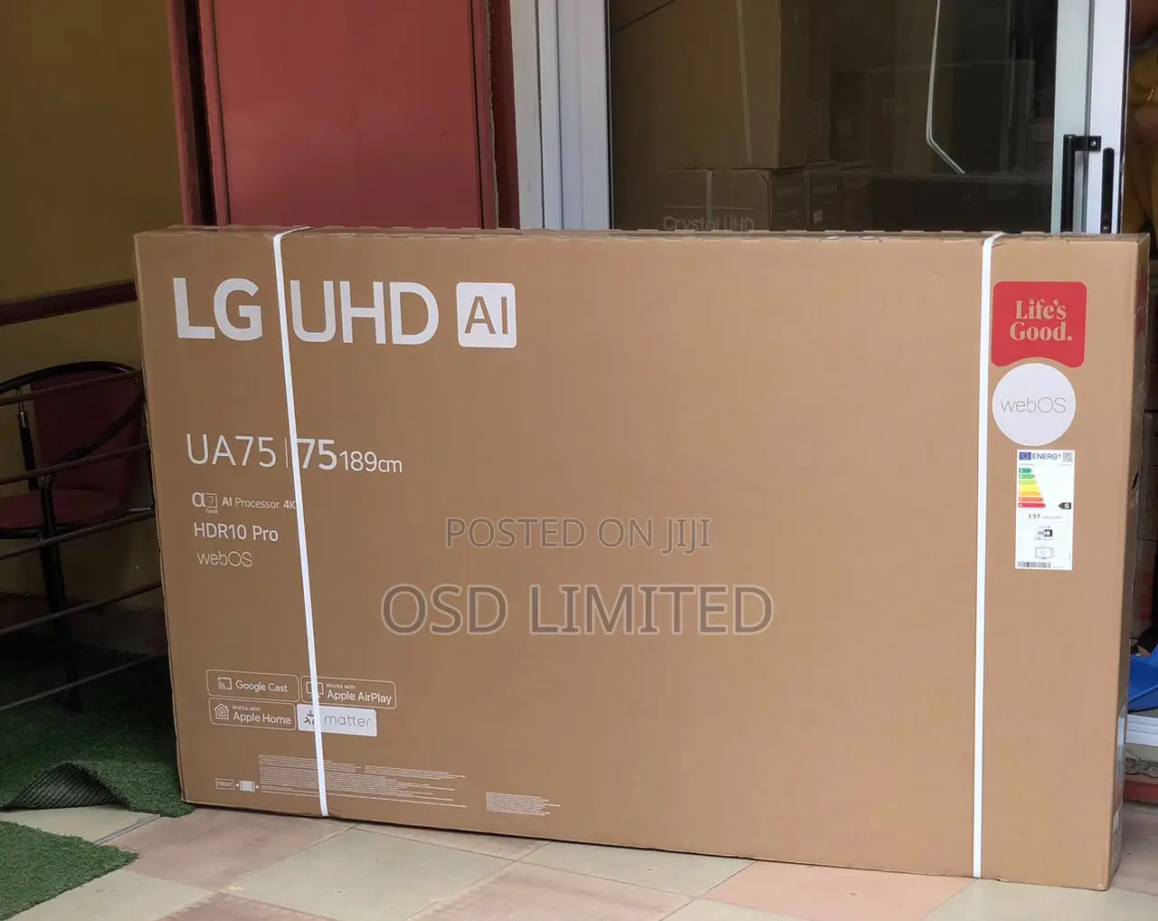 LG 75-Inch LED TV With AI Upscaling – Order Now!