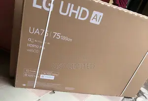 Life, but Clearer: LG 75" UHD AI ThinQ TV With Α5 Processor.