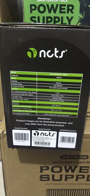 NCTS 1000va Ups Line Interactive Smart Ups 1kva