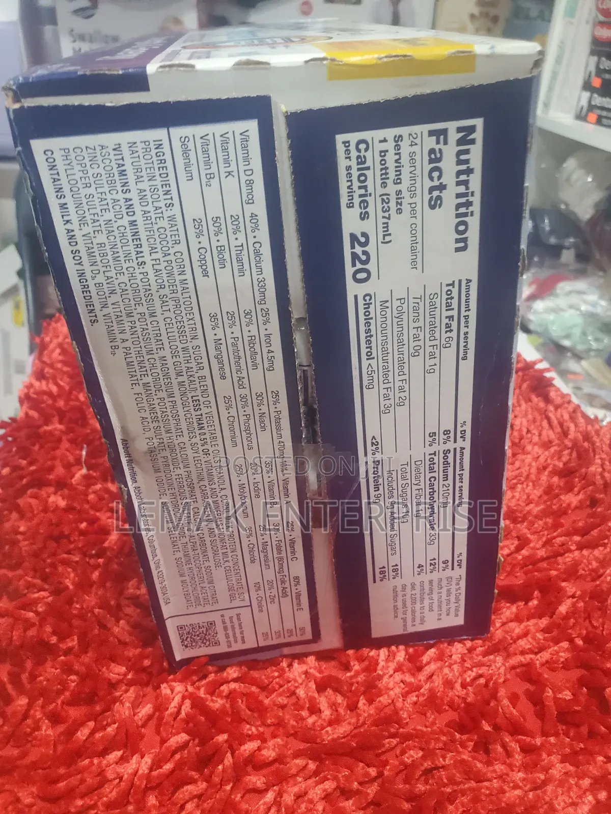 Ensure Original Nutrition Protein Shake Milk Chocolate 24 Packs
