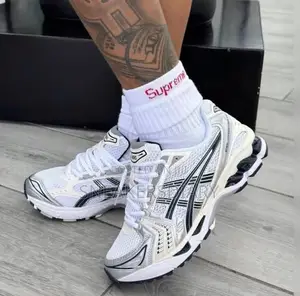 Asics White and Cream