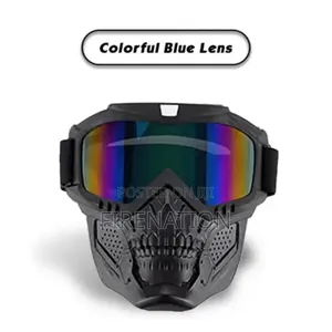 Tactical Full Face Mask. With Ski Goggles