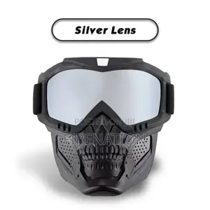 Tactical Full Face Mask. With Ski Goggles