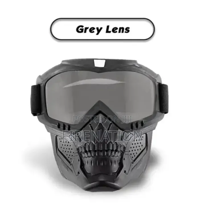 Tactical Full Face Mask. With Ski Goggles