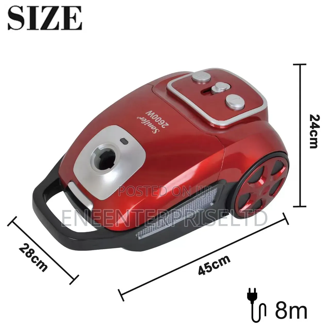 Household Powerful Large Capacity 3L Dust Electric Vacuum Cleaner