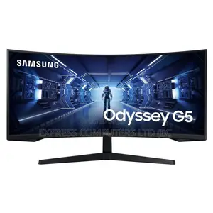 Samsung 34' Odyssey G5 Ultra-Wide Curved Gaming Monitor Screen,165Hz,