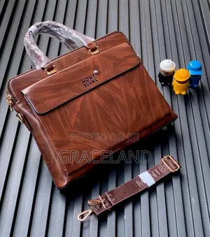 This Is Original Leather Briefcase Bag for MacBook 13 Inch-Office Use
