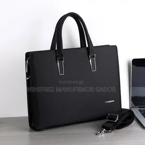 Premium Executive Leather Laptop Briefcase | Business Office Handbag