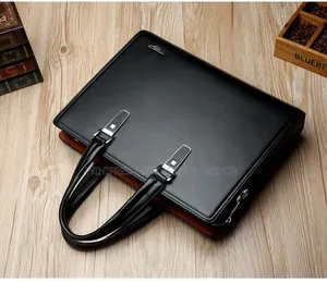 Premium Executive Leather Laptop Briefcase | Business Office Handbag