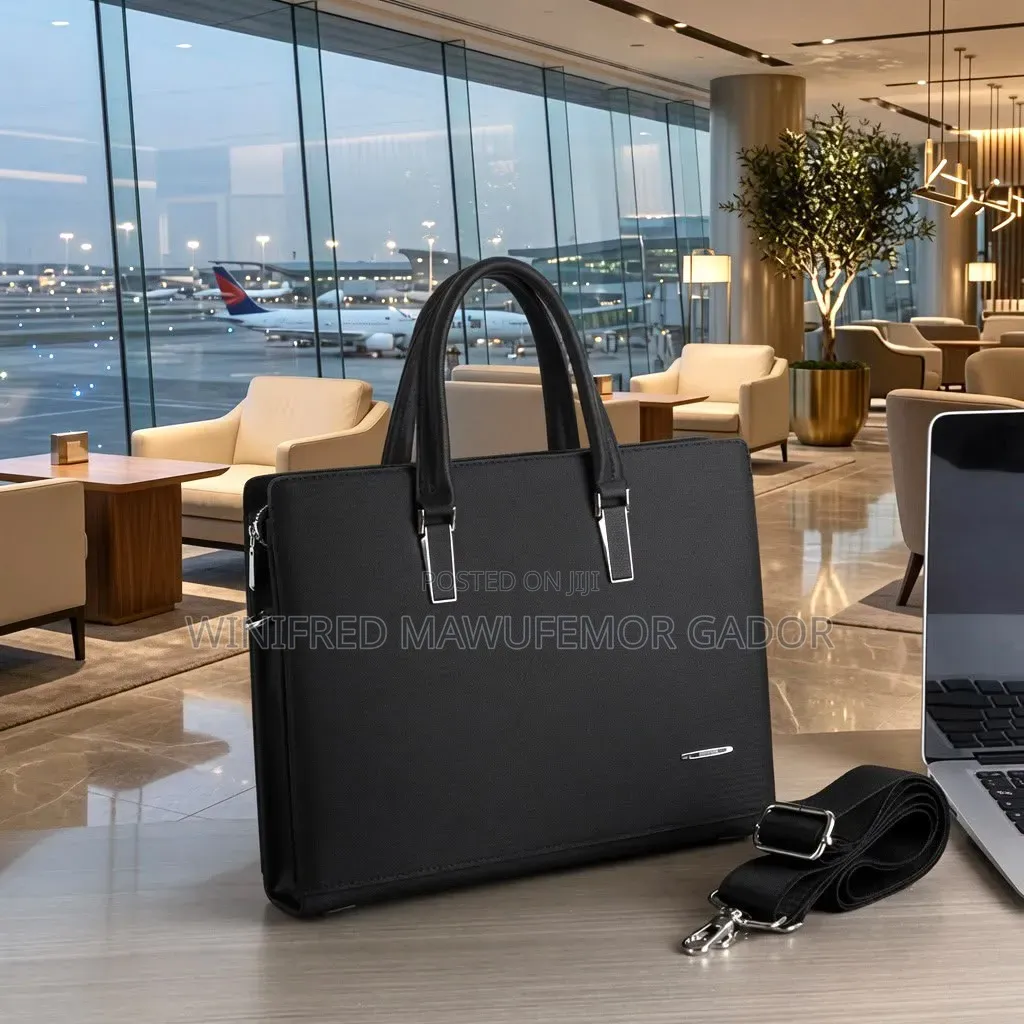 Premium Executive Leather Laptop Briefcase | Business Office Handbag