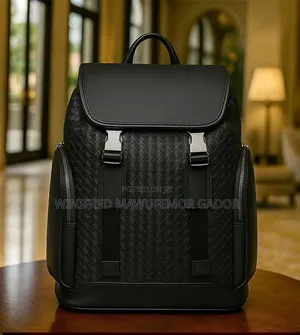Premium Leather Laptop Backpack for Men | Executive Travel Bag