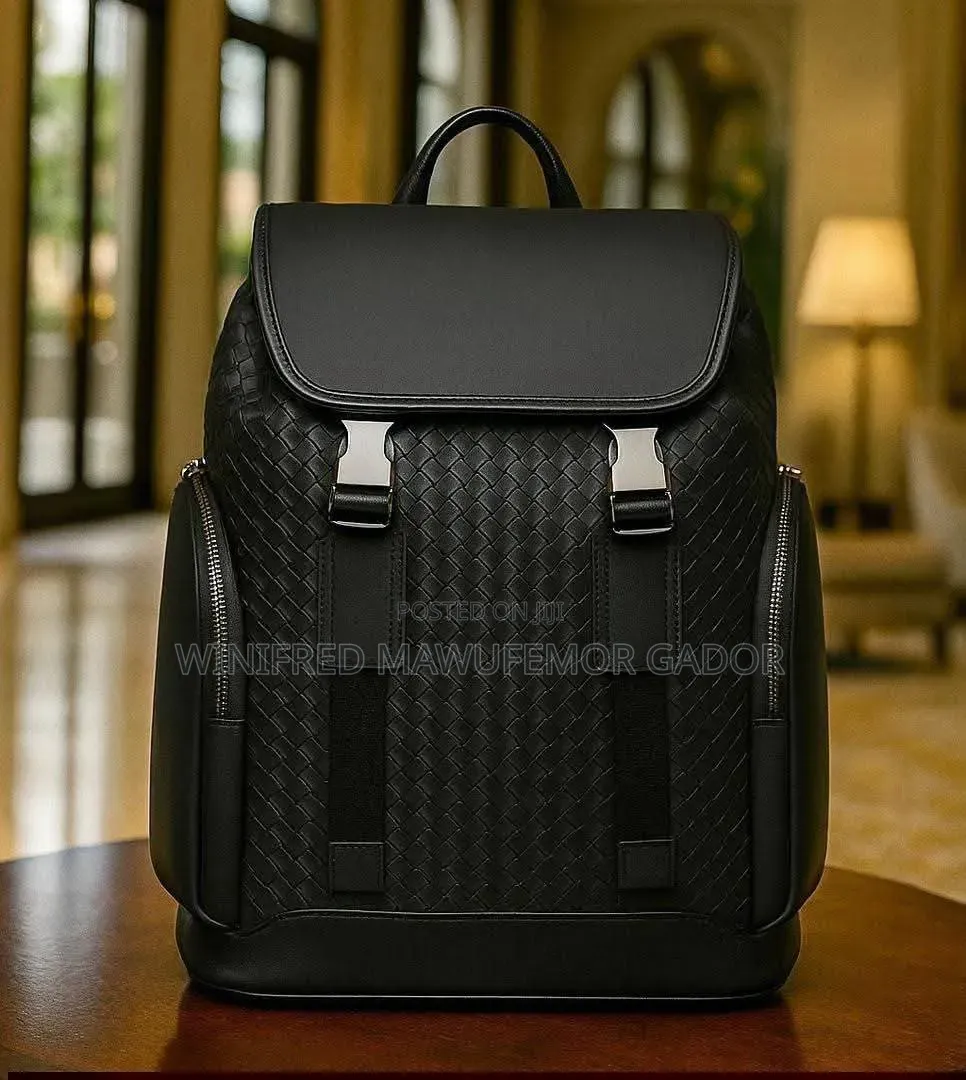 Premium Leather Laptop Backpack for Men | Executive Travel Bag