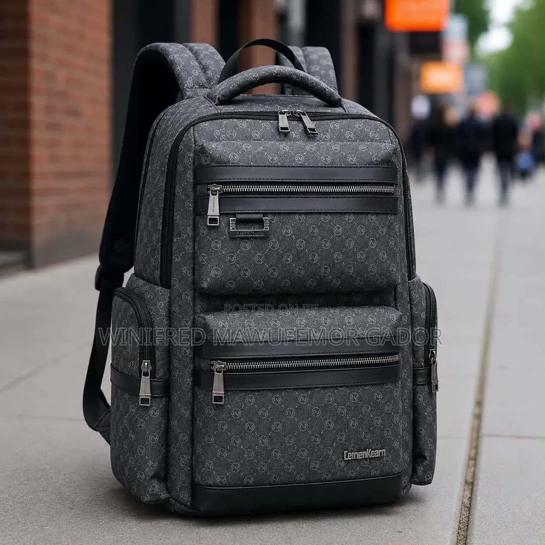 Premium Leather Laptop Backpack for Men | Executive Travel Bag